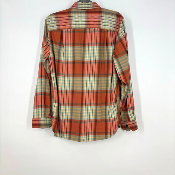 L.L. Bean Button Down Shirt Mens S Plaid Slightly Fitted Organic Cotton Gorpcore - Picture 5 of 8